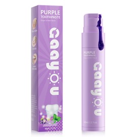 Purple Teeth Whitening - Purple Toothpaste for Teeth Whitening V34 Color Corrector Purple Toothpaste Grape & Mint Flavor for Tooth Stain Removal