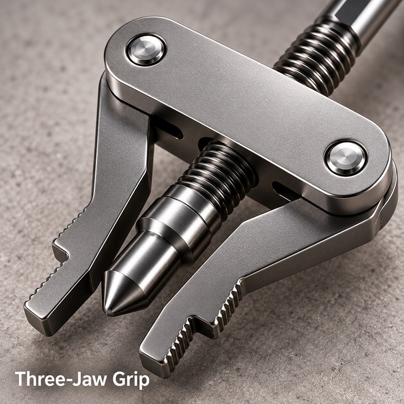 Universal Broken Pipe Extractor with Hex Shank, Drill-Powered Adjustable Plumbing