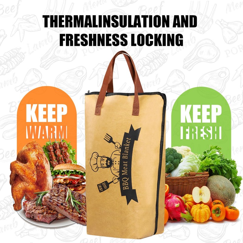 BBQ Blanket for Resting Meat, Reusable Smoker Grilling Meat Insulated