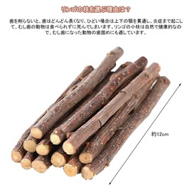 YIBOOOM 3.5 oz (100 g) Apple Branches Rabbit Toy Bite Hamster Treats Chinchilla Bite Tree Degu Toys Small Animals Bait Guinea Pigs Cages Squirrel Small Animals Natural Chew Toy (Apple Branches)