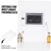 LALAFINA Transparent Locking Thermostat Cover with Install Wall Mounted Protector