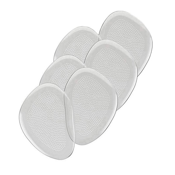 Runee Ball of Foot Cushions - 3 Pairs (6pcs) Premium Extra Soft Metatarsal Pads for Pain & Pressure Relief for Any Shoes