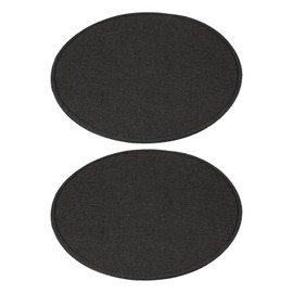 PATIKIL Felt Base Shaper 12x4 Inch, 2 Pcs Bag Bottom Shaper Pad Purse Liner Board Insert Oval for Handbags Tote Crossbody Bag Backpack, Black