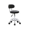 Rolling Swivel Wheels Rotation Bar Stool with Back Adjustable Heavy