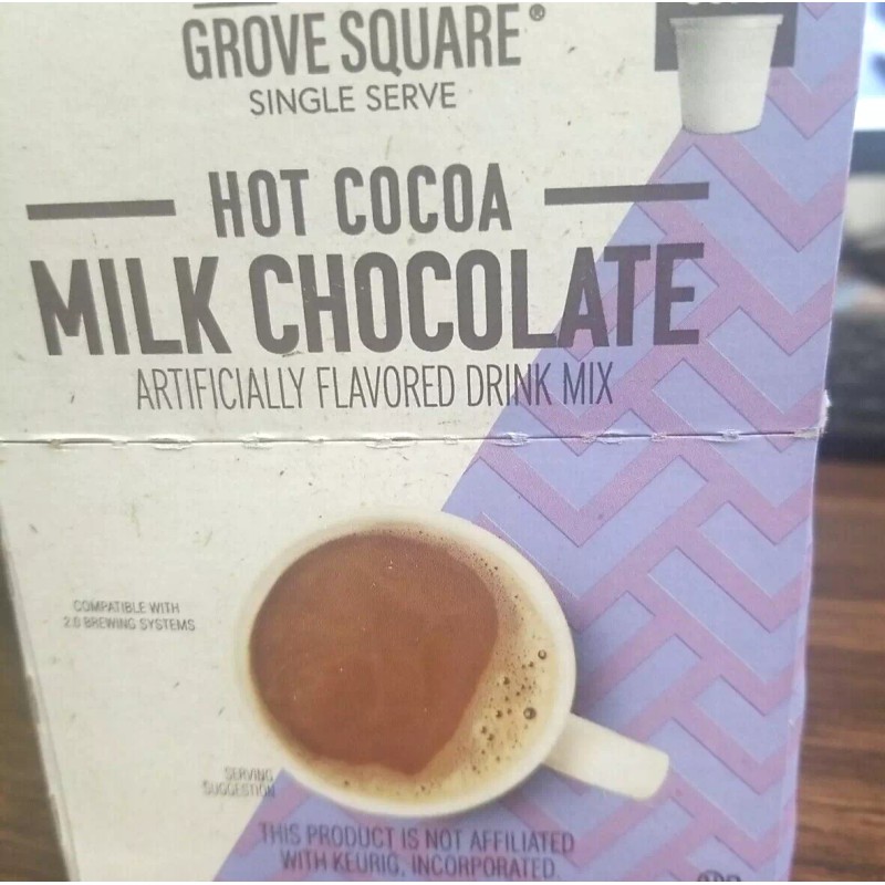 Grove Square (12 K-PODS) GROVE SQUARE KEURIG MILK CHOCOLATE HOT