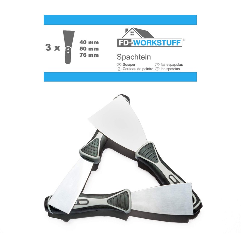 Professional-Scrapers │ Set of 3 Pieces │ 40 mm, 50