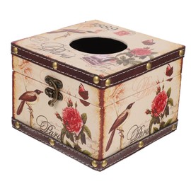 iplusmile Tissue Holder Multi Container for Home Office Kitchen Bedroom Creative Napkin Box with Retro Style and Easy Access