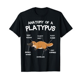 Anatomy Of A Platypus lover Duck Billed Platypus Animals T-Shirt
