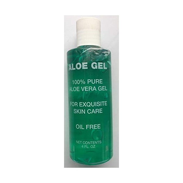 Cadie Aloe Vera Gel - 100% Pure and Organic Aloevera Extract, Thick and Absorbent for Men or Women Facial and Scalp Care - Great for Face, Skin or Hair | 4 Oz (1 Pack)