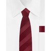 Jacob Alexander Boys' Prep Regular Stripe Tonal Neck Tie -