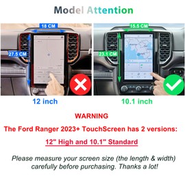 GAFAT [Pack of 2] Compatible with Ford Ranger 2023 2024 10.1 Inch Navigation Protective Film, Ranger Wildtrak X/Tremor 10.1 Inch SYNC 4 Nano Screen Protector, Shockproof, 6H Anti-Scratch