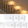 WILLED Motion Sensor Night Light, Rechargeable Stair Lights Indoor, Warm