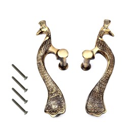 ESPLANADE - Designer Pair of Brass Door Handles (2 pcs) | Handle Sets | Door Pulls | Door Decor - 8" Inches