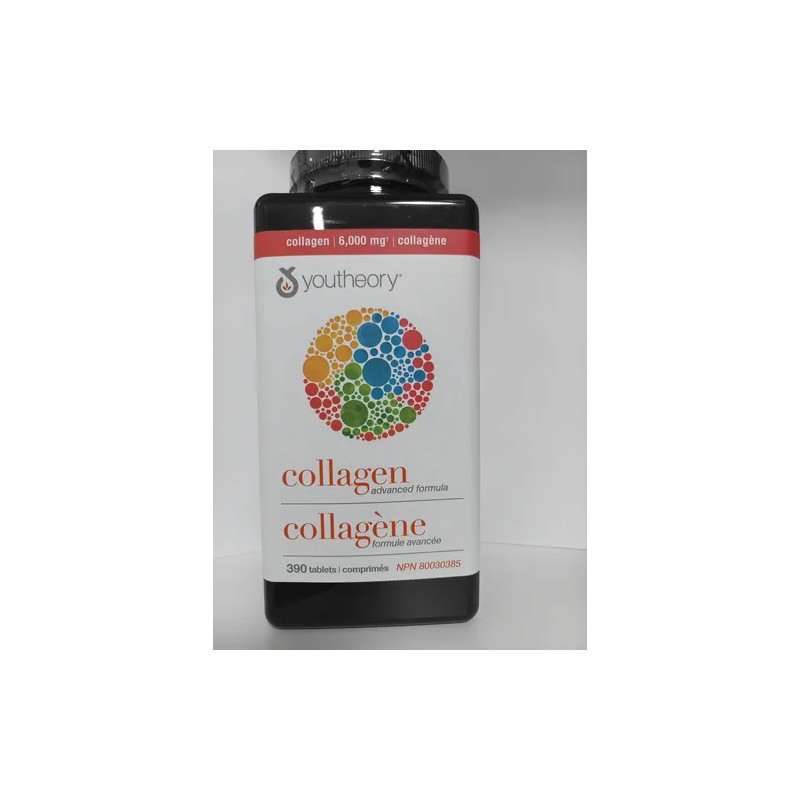 Frmula avanzada de colgeno Youtheory Collagen biotin 390 tabletas