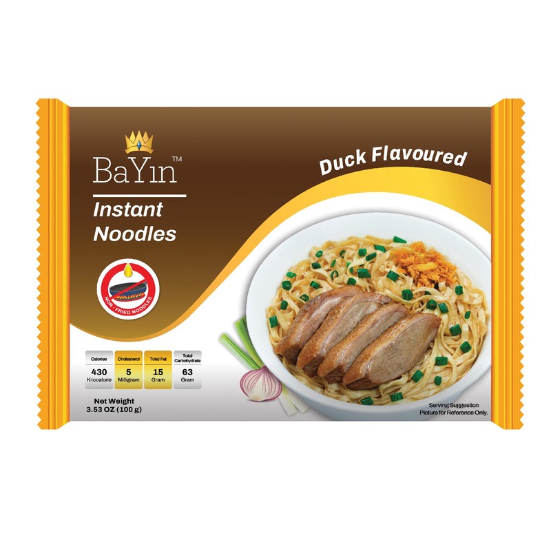 Bayin Instant Noodles - Non Fried - Dry 3.53oz (100g)
