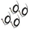 4 Sets Proximity Sensor 3 Wire NPN NC Contact Inductive