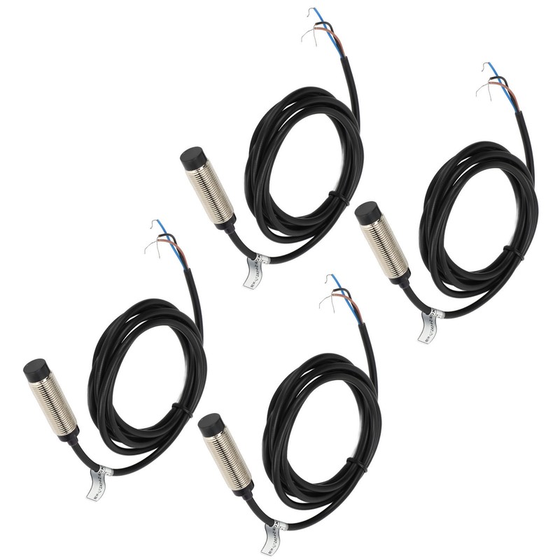 4 Sets Proximity Sensor 3 Wire NPN NC Contact Inductive