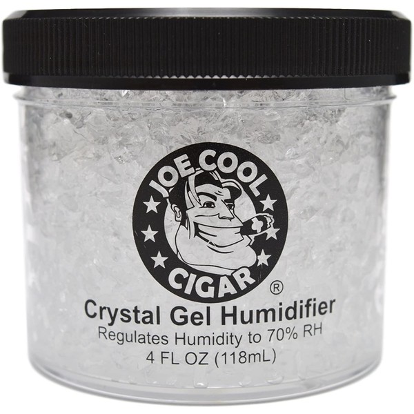Joe Cool Cigar Crystal Gel Humidifier for Cigar Humidors - 4oz Jar