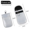 2 Pack Faraday Bag RFID Blocking Sleeves Key Fob Cover