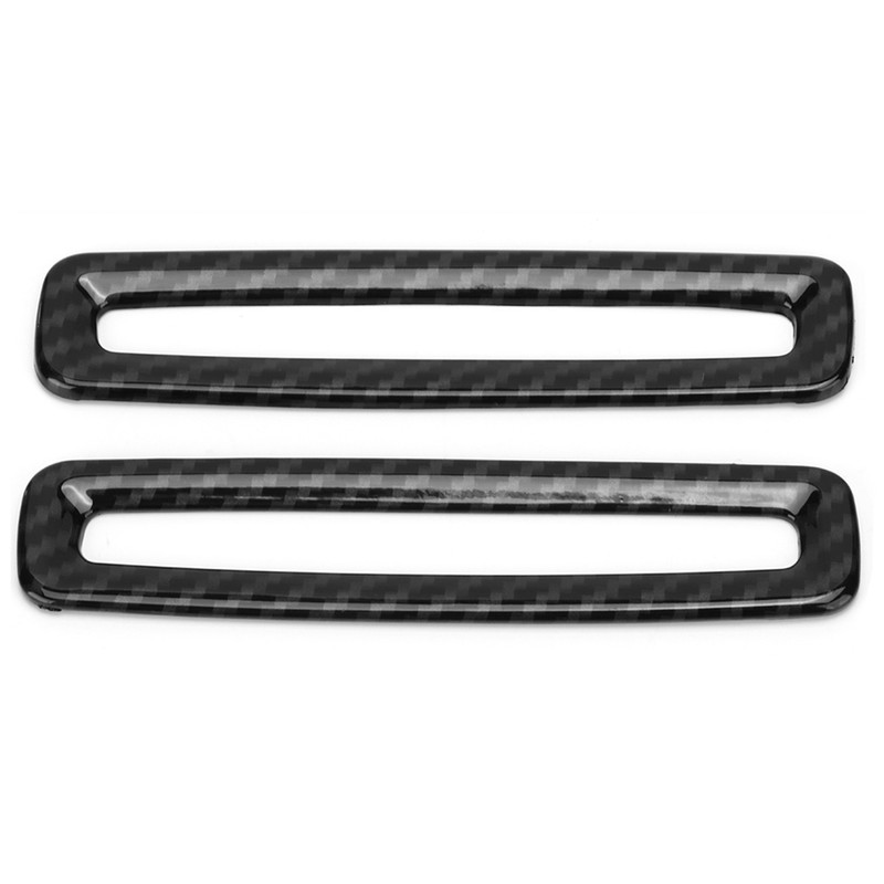 2pcs Carbon Fiber Style BPillar Air Vent Frame Trim Fit