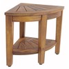 AquaTeak The Original 15.5" Kai Corner Teak Shower Bench with