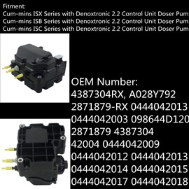 4387304RX DEF Pump Denoxtronic 2.2 Supply Module Diesel Exhaust Fluid Pump 12V Replacement for Cummins ISX ISB ISC 4387305-RX 4387304