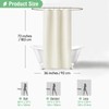 Dynamene Stall Ivory Fabric Shower Curtain - Waffle Textured Small
