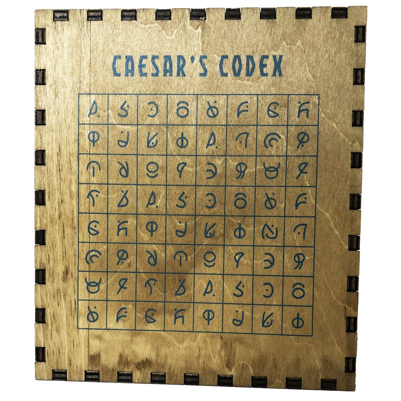 Project Genius: True Genius - Caesar's Codex, Wood Brainteaser Puzzle,