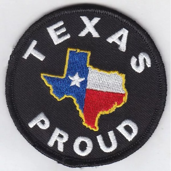 Unbranded 50 Pcs PROUD Texas Flag in Map Embroidered Patches
