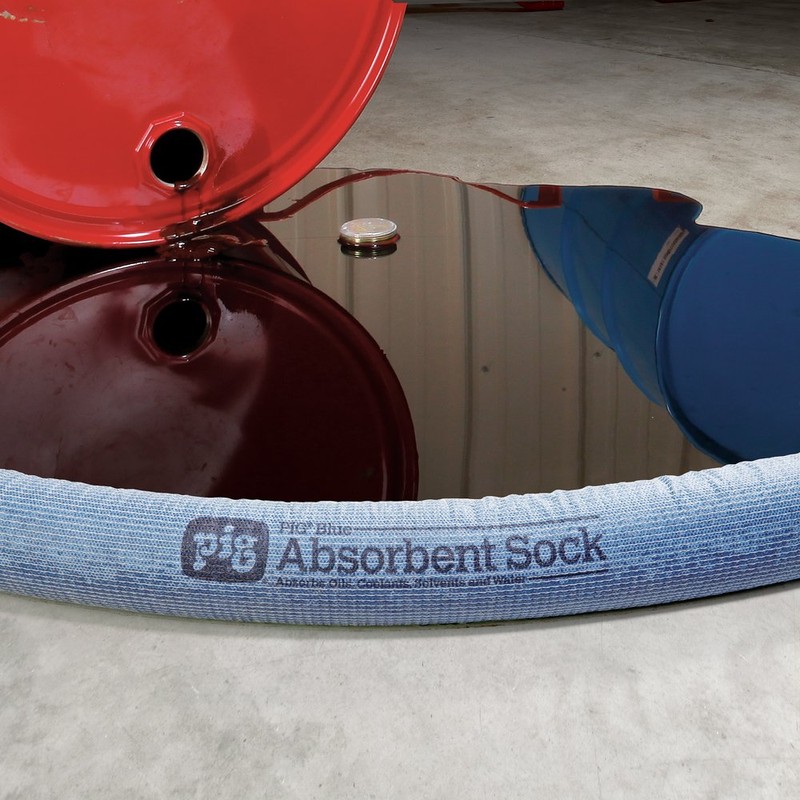 PIG Blue Oil Absorbent Sock - 20 per Package -