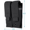 Unbranded Tactical Molle Double Pistol Magazine Pouch Flashlight Pouch EDC