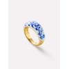 Ana Luisa Enamel Ring - Wrenley Marble Blue - Size: