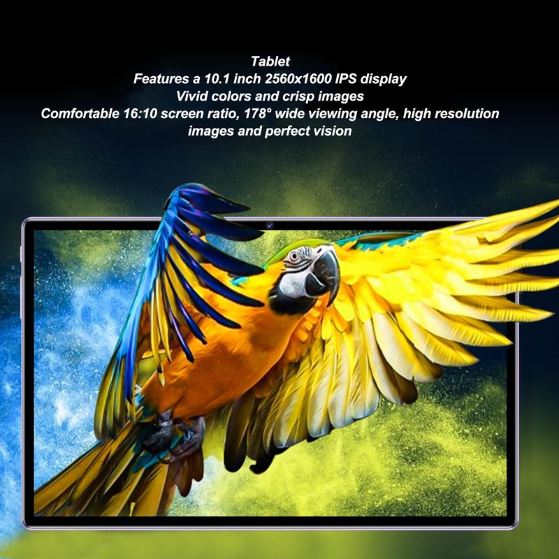 Kids 10.1 Inch Tablet for Android 13.0 8GB 256GB 2560x1600