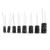 Fafeicy 500pcs 24 Values Aluminium Electrolytic Capacitor Assorted Kit 10V