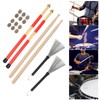 Drumstick Kit Rute Brush Damper Drum Set Musical Instrument Playing