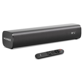2.1ch Sound Bar for Smart TV with 6 Levels Voice Enhancement, Built-in Subwoofer, 16 Inches Bluetooth 5.3 TV Soundbar Speakers with ARC/Optical/AUX/USB Connection