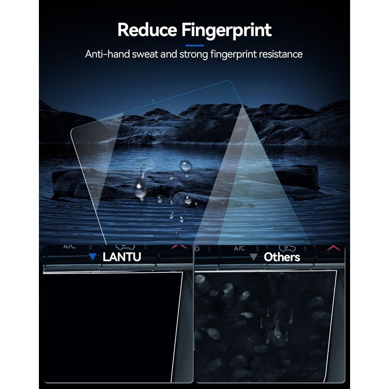 LANTU 4PCS Car Screen Protector for 2024 2025 Chevy Traverse
