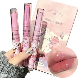 LUYING SNS Cute High Color Melting Lip Makeup, Skin Tone, Daisy Doll, Lip, Skin Tone, Won't Peel Off, Glossy, Adhesion, Long Lasting, Uneven Skin Tone, No Peeling, Shiny Feel (3 Pieces)