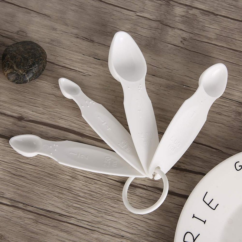 Shipenophy Measuring Spoon Sets, Measuring Cup Portable Braille Measuring Cup