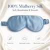 100% Mulberry Silk Sleep Mask – Soft Breathable Wide-Coverage Eye