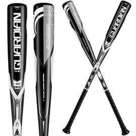 Guardian Baseball X Stinger USSSA Bat - Drop 10 and 8 in 2 Colors - 27"-31" - On-Piece Alloy USSSA Certified - 30" - 20 oz, Black/Grey