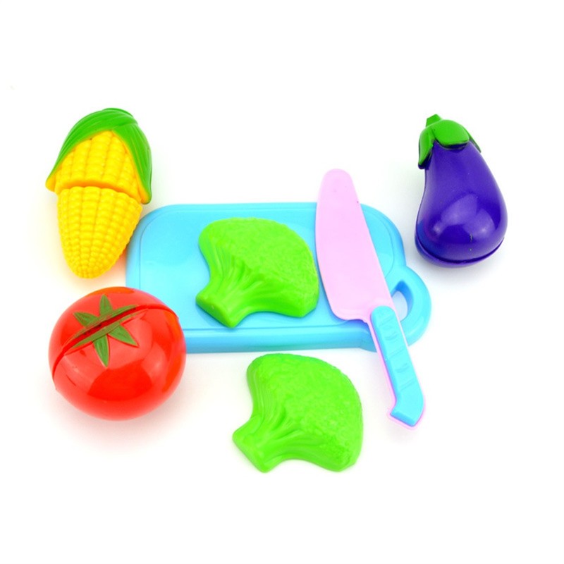 23pcs/set Kids Educational Gift Toy Plastic Kitchen Cut Fruits Kids