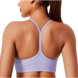 Sports Bras for Women Workout Tops Open Back Racerback Padded Athletic Yoga Bra Basic Wireless Bra