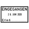 trodat Datumstempel 2910/L "EINGEGANGEN", mit Textplatte