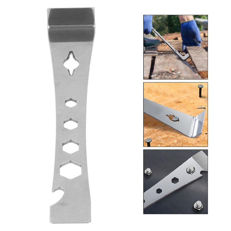 Stainless Steel Pry Bar Multifunctional Pry Bar Scraper for Automotive