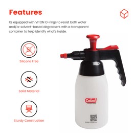 Colad Adjustable Multipurpose Hand Pump Spray 1000ml -for Car Detailing, Surface Prep, and More