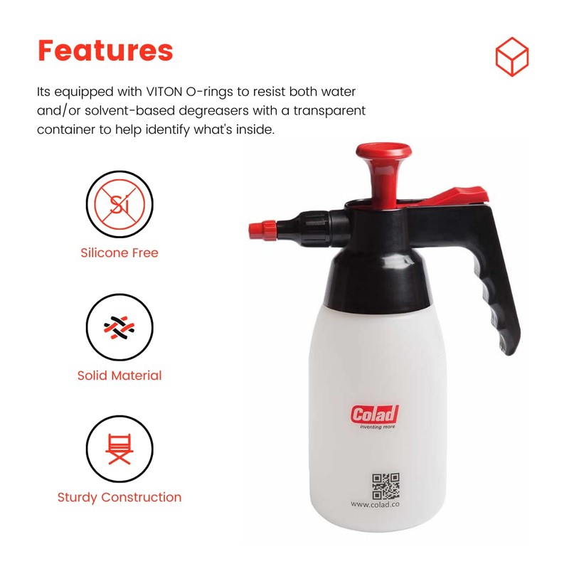 Colad Adjustable Multipurpose Hand Pump Spray 1000ml -for Car Detailing,