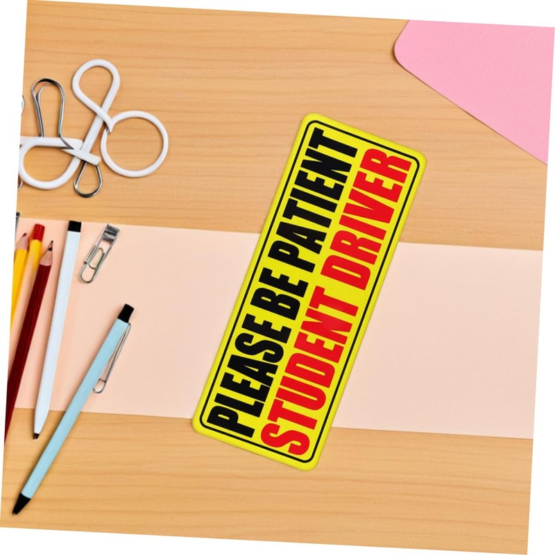 GRIRIW Magnetic Student Drivers Sign 10 Pcs Car Magnets Reflective