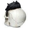 Generisch Skull with Black Cat Skull Gothic Decorative Cat Black