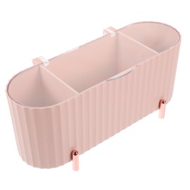 PACKOVE Girl Beauty Egg Lidded Swab Organizer Compact Cosmetic Storage Box for Swabs Stylish Design for Bathroom Vanity Bedroom